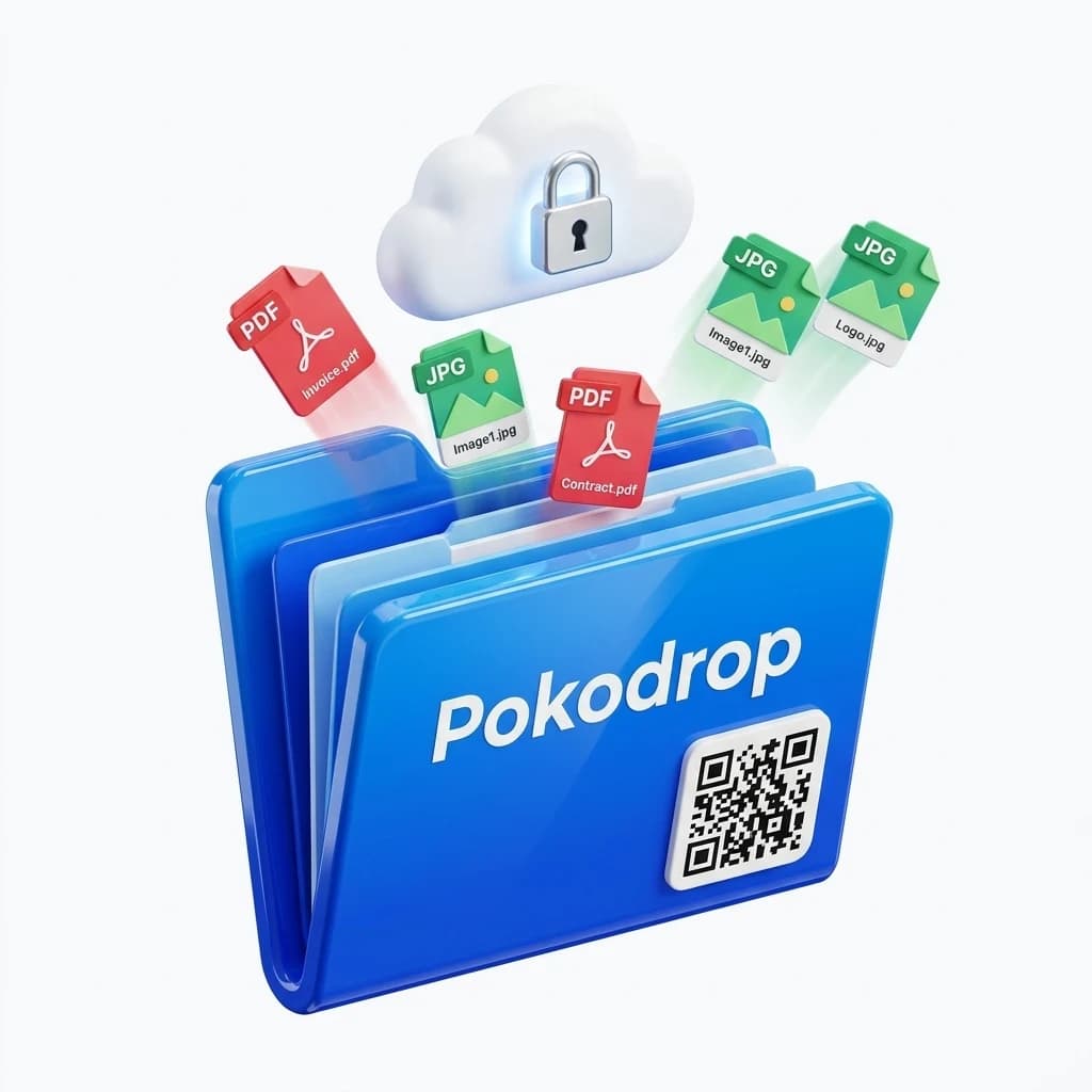 Pokodrop 3D secure document folder with multi-format PDF and photo support